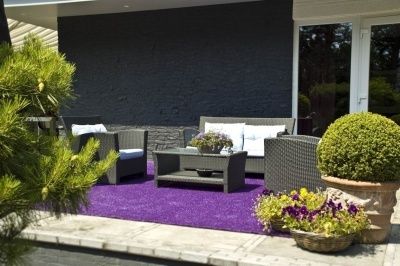 Colored Artificial Grass and Design Ideas